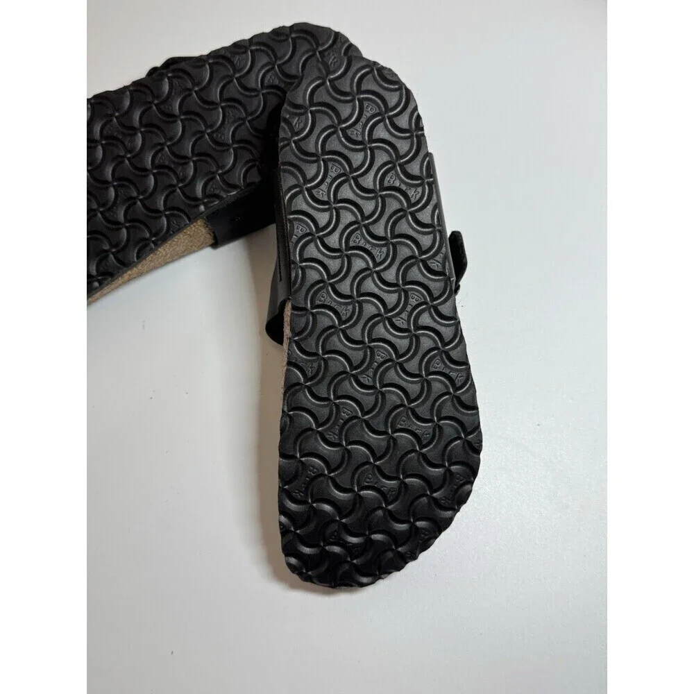Birkenstock Gizeh Birko-Flor Sandals Black Kids Size US C 12 EU 30 Girls NARROW